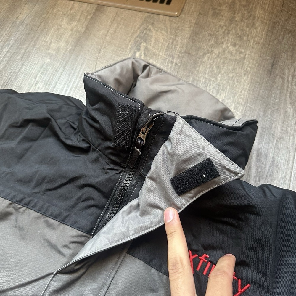 Cintas Xfinity Gray‎ & Black Medium Jacket With Fleece Lining Good Fast Ship - Picture 5 of 11